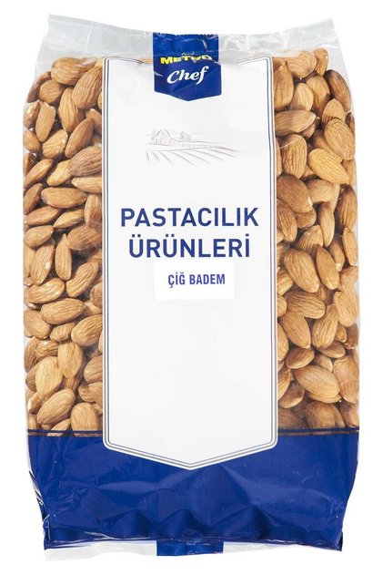 Çiğ Badem İçi 250GR Pastacılık Pasta Tatlı Mutfak Şef