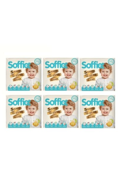 5 Junior 12-25 Kg 23x6=138 Pieces Baby Diapers Advantage Package