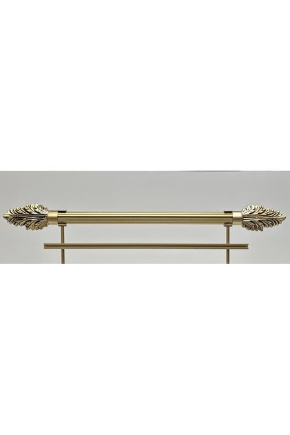 ANTİK RUSTİK SARI FON PERDE ASKISI TEK RAYLI KRST-18 100 CM