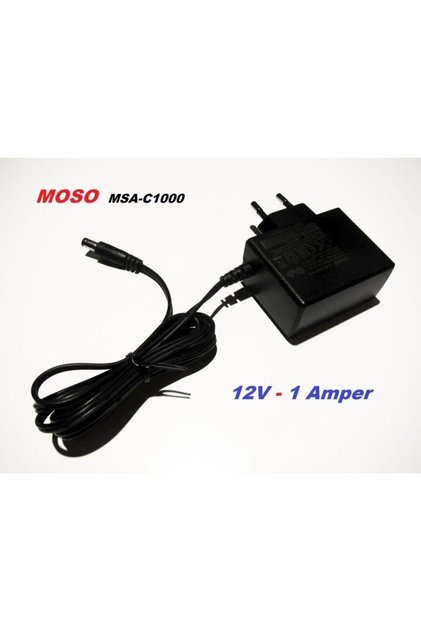 12v 1a Adaptör Msa-c1000ıc12 Modem Şerit Led Kamera Uydu 12 Volt 1 Amper Şarj Alet 18 Üa