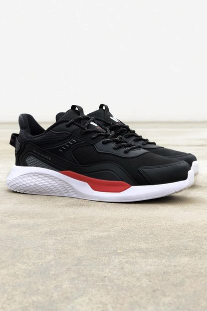 Walky - Gordy Siyah - Kırmızı Erkek Sneaker Ayakkabı - 2