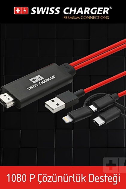 Swiss Charger Scv-30043 HDMI Görüntü Aktarma Kablosu Fiyatı