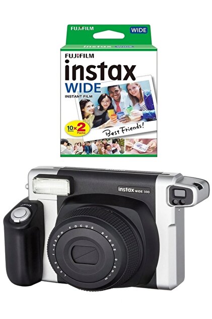 Fujifilm Instax Wide 300 Siyah Fotoğraf Makinesi Ve 20'li Film