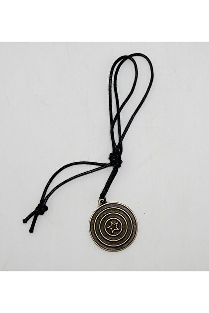 EZG Business Captainamerica Model Leather String Design Necklace