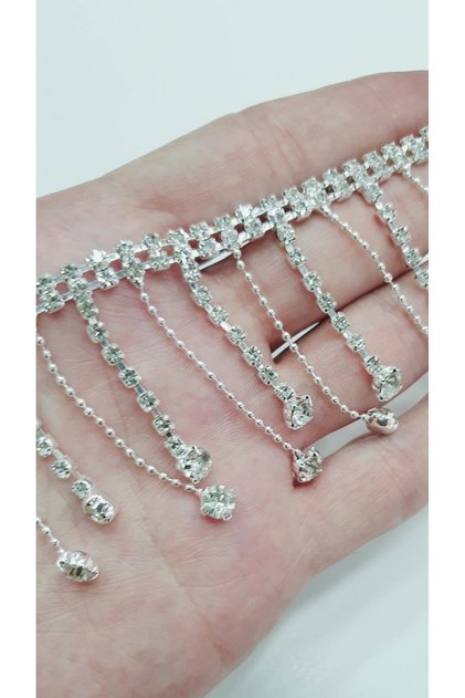 Stoned Dangle Ribbon - (1 Meter)