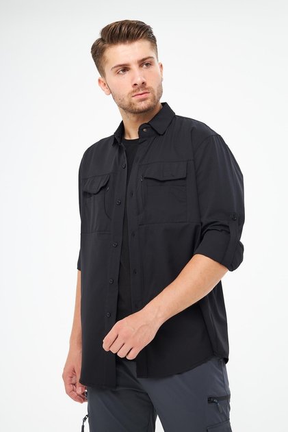 Men's Close Protection Air Gap Functional Pocket Adjustable Sleeve Tactical Shirt GM-002