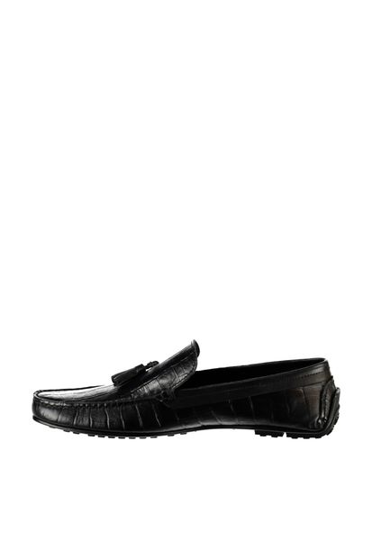 Elle Shoes TUSSONS Hakiki Deri Siyah Erkek Casual Ayakkabı - 2