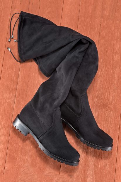 Elle Shoes NAGANO Siyah Kadın Çizme - 1