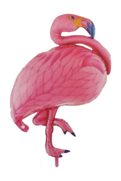 Flamingo Themed Foil Pink Balloon