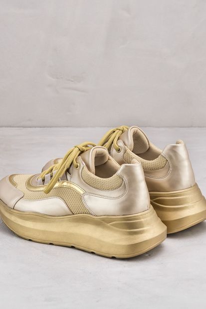 Elle Shoes ADONCIA Altın Kadın Ayakkabı - 3