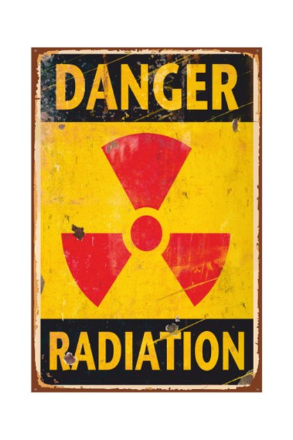 Danger Retro Vintage Ahşap Poster 2030018
