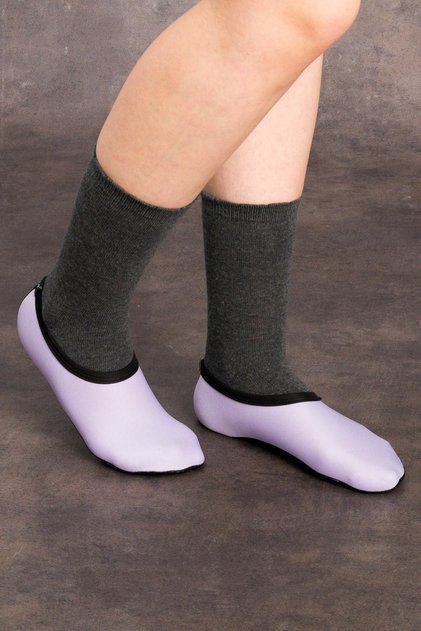 Unisex Children's Purple Home Booties