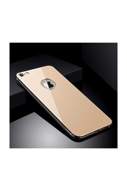 Dijimedia Apple Iphone 8 Kılıf  Düz Renkli Ebruli Cam Kapak - 1
