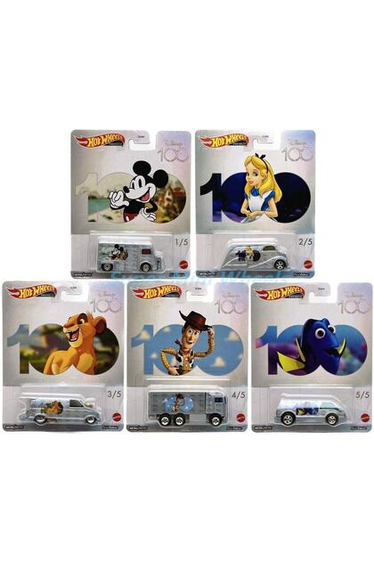 HOT WHEELS Premium Pop Culture Disney 100.Yıl Seti - DLB45