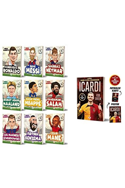 Dokuz Yayınları Futbolcular Icardi - Ronaldo- Messi -Neymar
