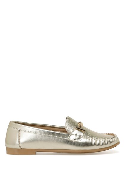 Altın Kadın Loafer