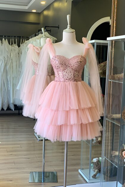 chinese dress ladies Pink Lace Dress – Joli Pretty main image 1