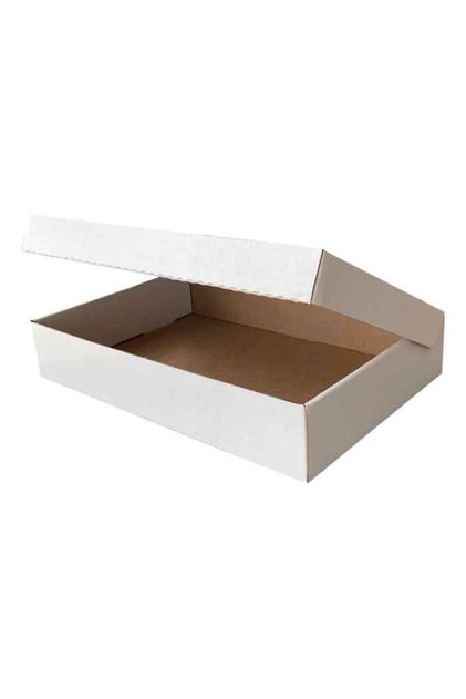 32x22x6cm Kutu - Kilitli Kutu - 1,4 Desi Kutu - Beyaz - 10 Adet