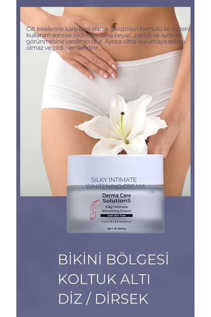 DERMA CARE SOLUTION WHITENING CREAM SILKY INTIMATE 50ml - Fiyatı