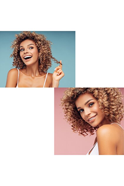 Yui KB58 Seramik Plaka Afro Dalga 9mm Kıvırcık Saç Maşası(YUI