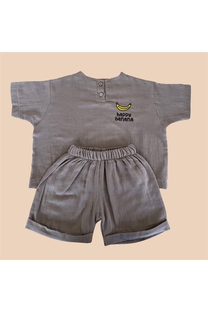 2 Layer Muslin Banana Summer Set