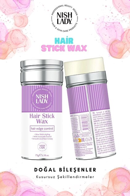 Nishlady Hair Stick Wax 75 Ml / Saç Sabitleyici / Doğal Bileşen