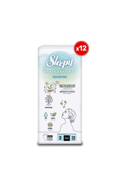 Bio Natural Premium Plus Günlük Ped Uzun 12x32=384 Adet Ped