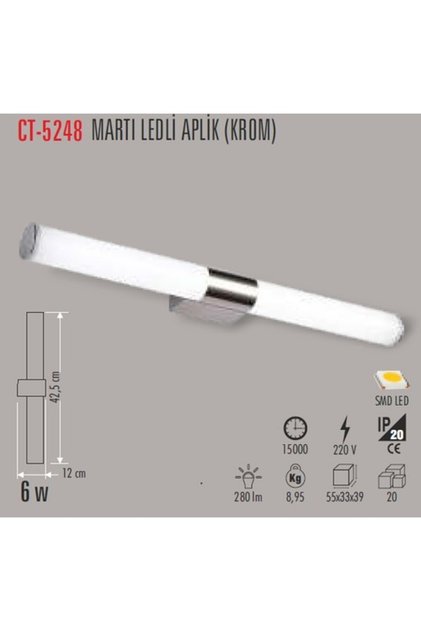 CT-5248 6W/6400K White Saka LED Sconce - Cata