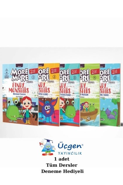 More And More 2 Sınıf English Stories (HİKAYELER) 1 Adet Üçgen Yayıncılık Deneme Hediyeli