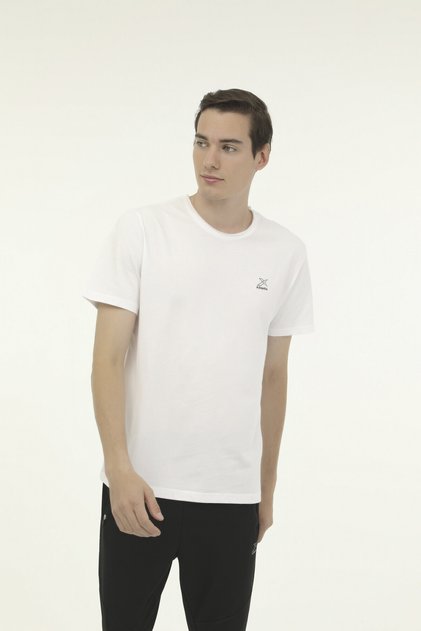 M-SN234 BSC RAW EDGE 3FX White Men's Short Sleeve T-Shirt