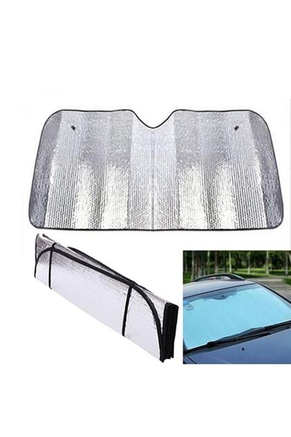 Parasolar Parbriz Auto Metalizat Jumbo Dimensiune Mare Argintiu Maxi 140 X 70cm