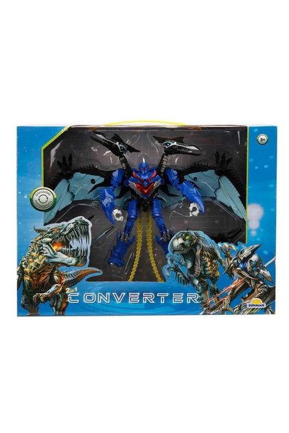 Dönüşebilen Robot Dinozor - Mavi