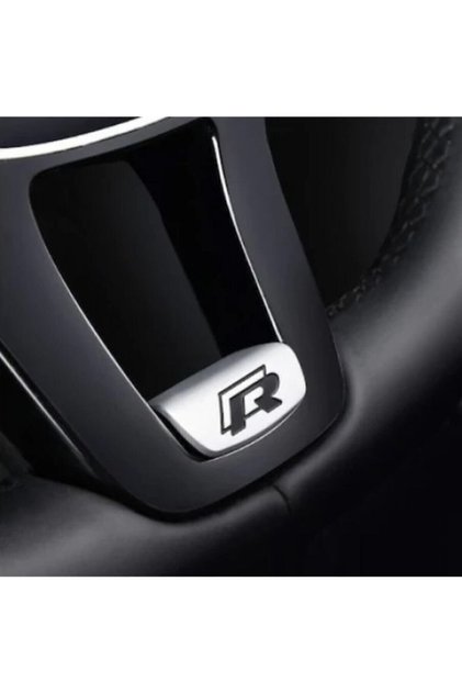 Volkswagen R Direksiyon Logosu Siyah Jetta Golf Passat Polo