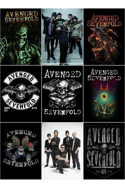 Metal müzik grupları- Avenged Sevenfold çoklu sticker seti