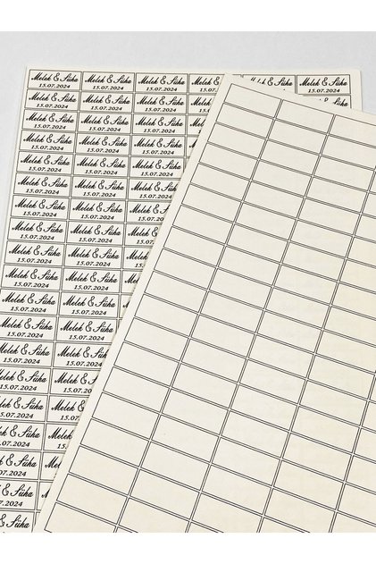Krem Rengi Kalın Kağıt Isim Etiketi 100 Adet Kına - Söz - Nişan - Nikah - Bebek Etiketi 3,3 X 1,4 Cm