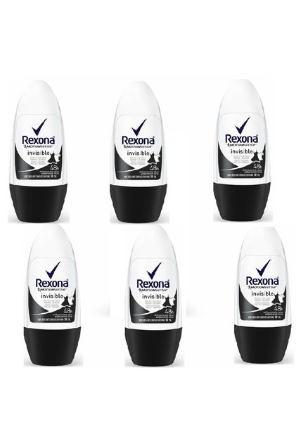 Kadın Roll On Invisible Black White 50 ML - 6'lı Avantaj Paketi