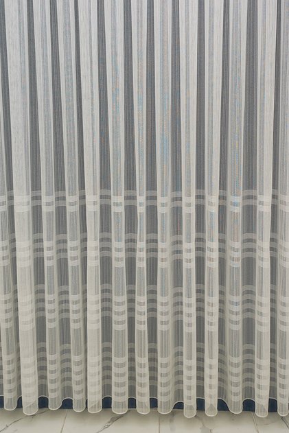 Heavy Weight Row Taped Simple Useful Tulle Curtain 1x2 Sparsely Pleated Tulle Curtain