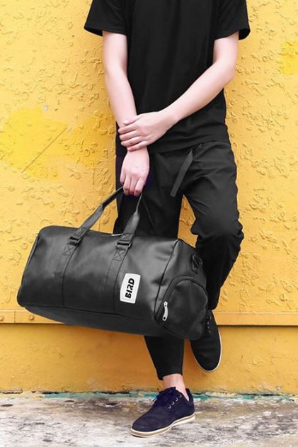Unisex Waterproof Professional Black Sports Bag - Fitness Sports Bag No 19