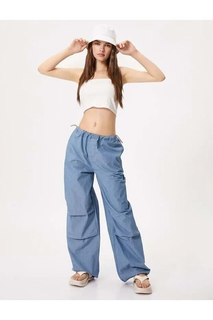 Women's Clothing Trousers Light Indigo
