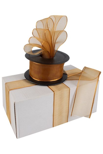 Chiffon Ribbon 4 cm 20 meters Decoration Ribbon GOLD