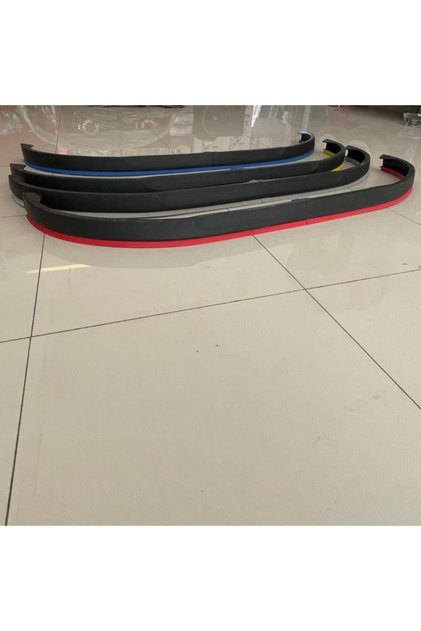 Opel Astra H Lip Uyumlu Ön Tampon Eki Kırılmaz Ön Lip 4 Parça Kırmızı
