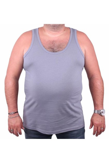 قميص داخلي كبير الحجم 100% قطن مكون من قطعتين 11200 رمادي
