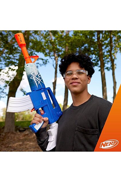 Nerf Fortnite Blue Shock Blaster, 10-Dart Klipsi, 10 Elite Kaliko
