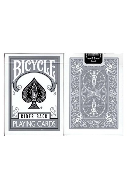 OyuncaklarÜlkesi Bicycle Standard Index Gray Silver Rider Back