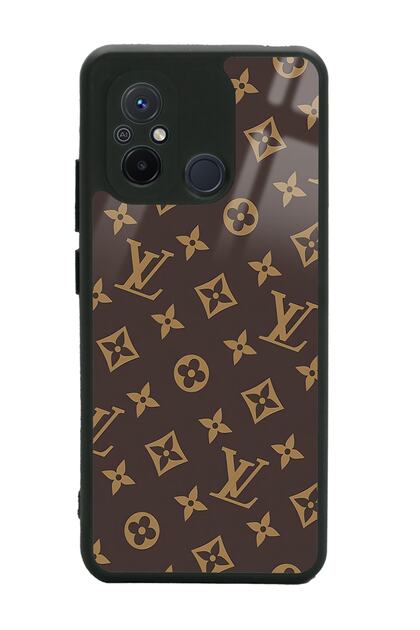 Teleplus Xiaomi Redmi 12C Brown Lv Design Glossy Phone Case