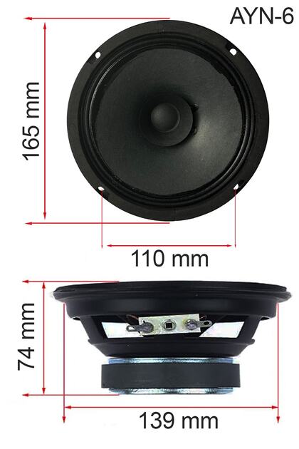 Lastvoice AYN-6 Full Kağıt 100 Watt 8 Ohm 16 cm 6 İnç Hoparlör