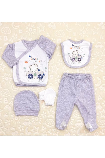 BABY NEWBORN TROLLEY teddy bear 5-PIECE HOSPITAL DISPLAY SET IN BOX ZP1106