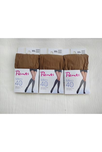 Micro 40 Denim Medium Thick Matte Trousers (Below the Knee) Socks 3-Piece