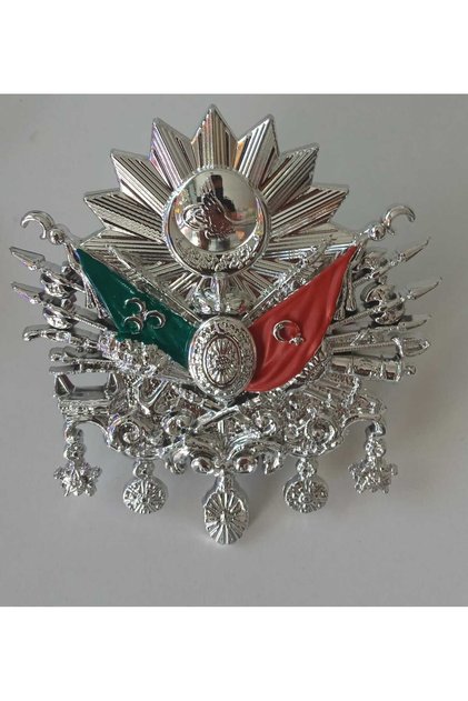 KÜÇÜK BOY KROM RENK METAL VİDALI OSMANLI TUĞRASI