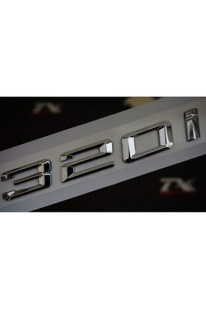 Bmw 320 İ Bagaj Krom Metal 3M 3D Yazı Logo (528267767) Uyumlu